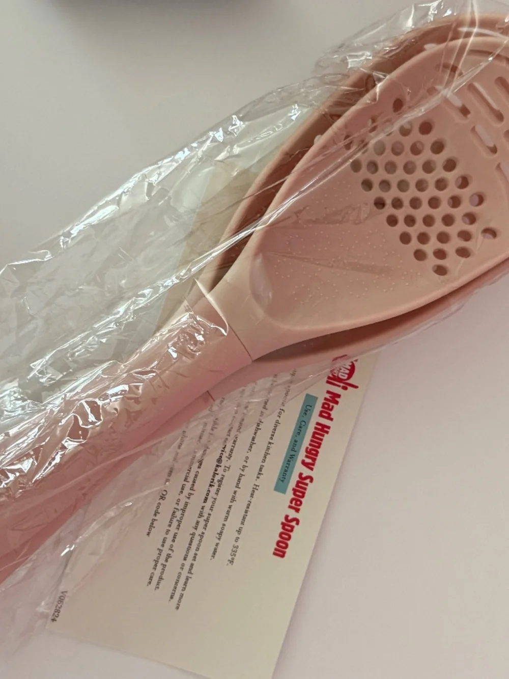 Mad Hungry Super Spoon Set 2-Piece Pink Multi-Use Kitchen Tools NIB